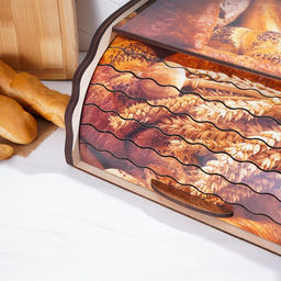 Хлебница деревянная Доляна «Ржаное поле», 38.3×28×17.3 см