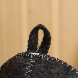 Цена за 5 шт. Шапка для бани с вышивкой Главный банщик, серая, фасовка 5шт - Добропаровъ фото 3