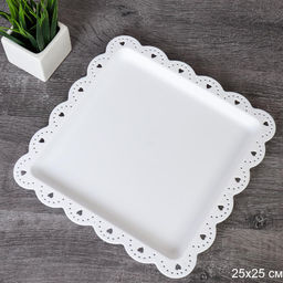 Поднос квадратный 24x24 см / JNB706 /уп 200/