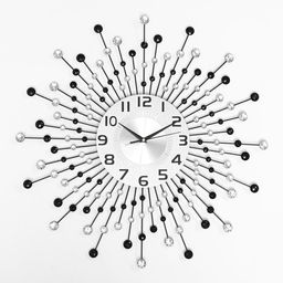 Часы настенные интерьерные «Оттерберг», серия: Ажур, бесшумные, плавный ход, d=59 см, циферблат d=22 см, от батарейки 1хАА