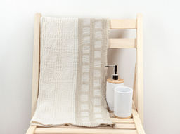 Полотенце 18С310-ШР/у. 45*65 "Блики-2" цв. 7 рис. 356 молочный