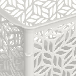 Корзина пластмассовая для хранения Linden 1,4л, 19х14х7,5см, универсальная, полипропилен, светло-серый (Россия) - Домашняя мода фото 6