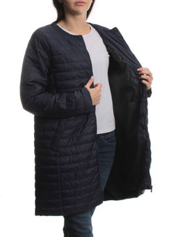 K-528 DK. BLUE Куртка демисезонная стеганая женская (70 гр. холлофайбер) - Fashion фото 7