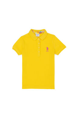 U. S. Polo Assn / Желтая базовая футболка для девочек