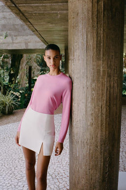 BASIC PLAIN KNIT SWEATER - Zara фото 3