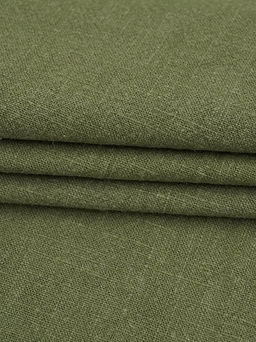 Крапива Рами (Ramie) цв.Винтажный темный хаки, ш.1.4м, крапива-100%, 240гр/м.кв - Купава фото 3