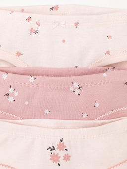 К 1978-3уп/розовый жемчуг,розовый,букетик Ал набор трусы для дев