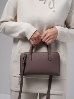 Сумка кожаная Azaro 30850 фиолетовый шепот