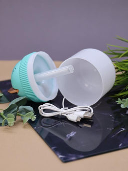 Настольный увлажнитель воздуха - ночник iLikeGift "Cat", green, (портативный, USB)