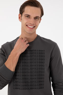 Мужской свитшот антрацитового цвета Неожиданная скидка в корзине - U.s. polo assn фото 9