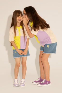 Голубые джинсовые шорты для девочек Неожиданная скидка в корзине