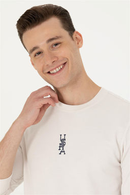 U. S. Polo Assn Мужской свитшот с круглым вырезом Stone - U.s. polo assn фото 2