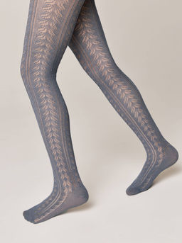 CONTE-KIDS MISS Ажурные колготки темно-серый - Conte elegant фото 2