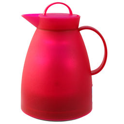 Термос-кувшин пластмассовый корпус Кофейник h22см, стеклянная колба 1л, цвета микс (Китай) - Домашняя мода фото 2