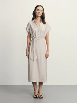 Платье-рубашка из вискозы / Zarina  фото 3