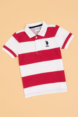 Erkek _ocuk Beyaz Polo Yaka Ti__rt