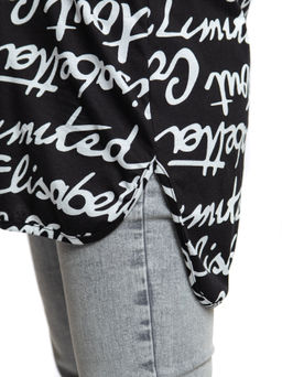 445 Туника "Буквы на черном"