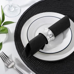 Кольцо для салфетки Грани, 43,5 см, цвет серебряный - Simaland фото 3