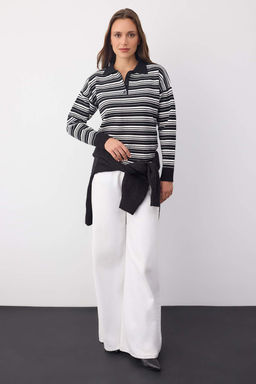 Wardrobe Essentials Lacivert Premium/Ozel Iplik Polo Yaka Triko Kazak | TWOAW26KZ00060 - Trendyolmilla фото 15