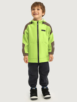 Ветровка 4л15326 лайм/кофе