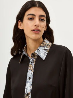 Блузка женская 12521-33087 black/gold