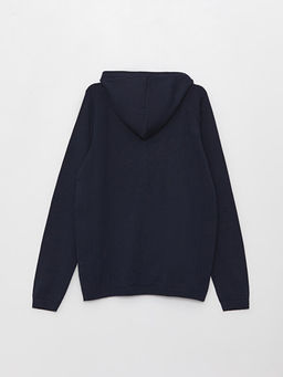 Kap??onlu Basic Uzun Kollu K?z ?ocuk Triko H?rka - Waikiki фото 2