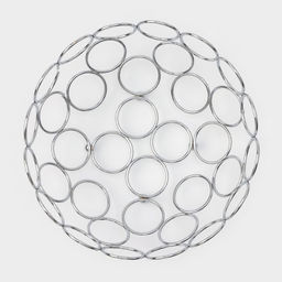 Фруктовница Доляна Ринго, 23?23?9.5 см, хромированная