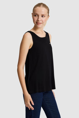 Kad_n Siyah Bisiklet Yaka Basic Ti__rt - U.s. polo assn фото 3