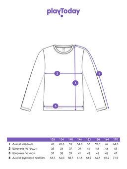 PlayToday / Лонгслив для девочки