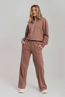 Костюм толстовка и брюки М325349к кофейный