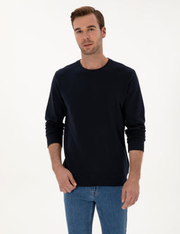 Lacivert Regular Fit Sweatshirt