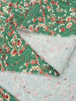 Штапель Премиум (Digital) Энжела цв.зеленый, ш.1.45м, вискоза-100%, 120гр/м.кв - Купава фото 9