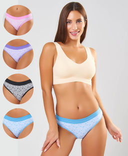 Трусы женские Cherry Girl 6131 хлопок, эластан разные цвета размеры S, M, L, XL