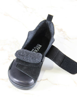 Ботинки женские демисезонные черные 206.NATAbl.Черная кожа+черная замша/Байка