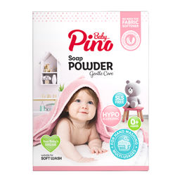 Baby Pino Мыльный порошок для стирки детского белья гипоаллергенный 0+ / Laundry Detergent Pink, ручная стирка, 400 г