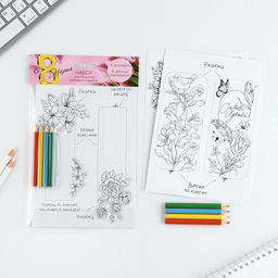 Подарочный набор для создания закладок 8 марта. Цветы