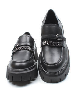 03-C1812-1 BLACK Лоферы женские (натуральная кожа)