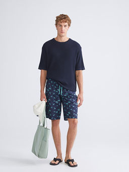 Diz Hizas? Boy Desenli Erkek Deniz ?ortu