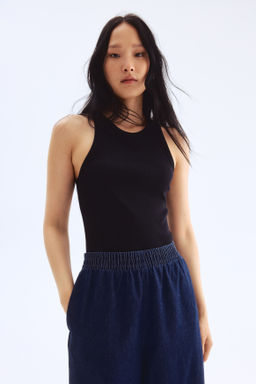 Pantal?n denim con cintura el?stica - H&m фото 4