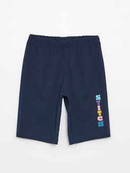 Beli Lastikli Stitch Bask?l? Erkek ?ocuk Pijama ?ort
