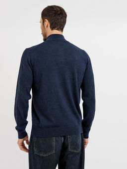 водолазка мужская базовая из шерсти с молнией - Glenfield фото 8