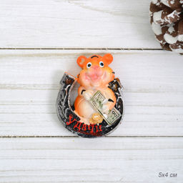 Магнит Тигр с подковой и деньгами / 21372 /уп 24/960/ - Галеонтрейд фото 5