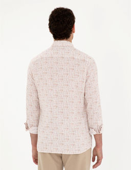 Pudra Slim Fit Uzun Kollu G_mlek - Pierre cardin фото 5