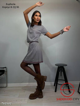 Женский костюм двойка с юбкой - Bruno фото 7