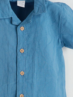 Resort Yaka Desenli Erkek Bebek G?mlek