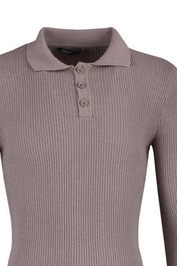 Trendyolmilla Man Haki Fitted Dar Kal?p Pamuklu Polo Yaka Dugmeli Fitilli Orgu Kazak TMNAW21KZ0567 фото 7