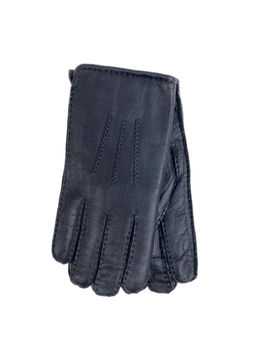 Перчатки мужские из натуральной кожи цвет черный