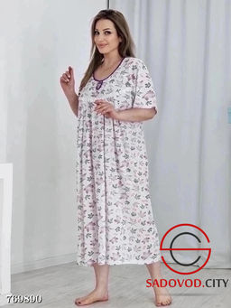 Ночнушка женская в цветочек - Bruno фото 4