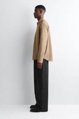 CAMISA DE POPEL?N DE ALGOD?N PIMA RELAXED FIT - H&m фото 7