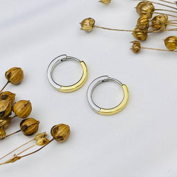 Швензы серьги Конго позолоченные